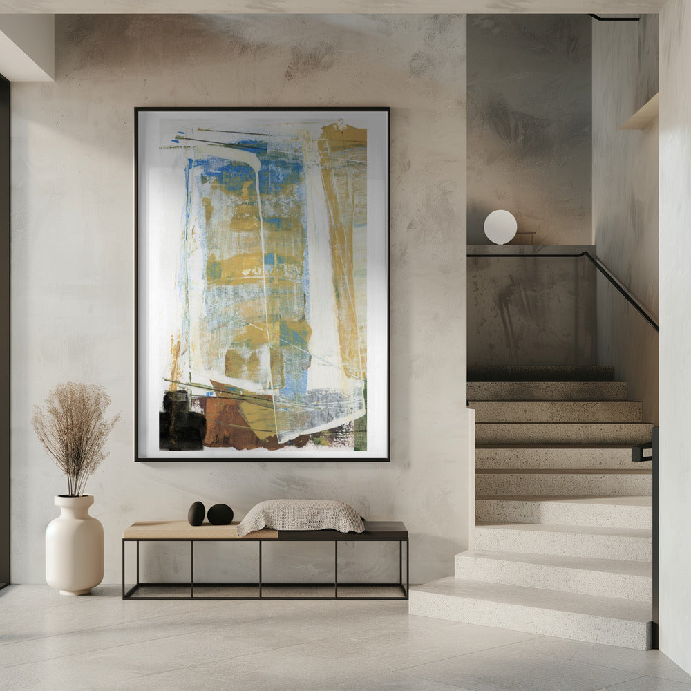 Earthy Tones And Vibrant Blues | Poster