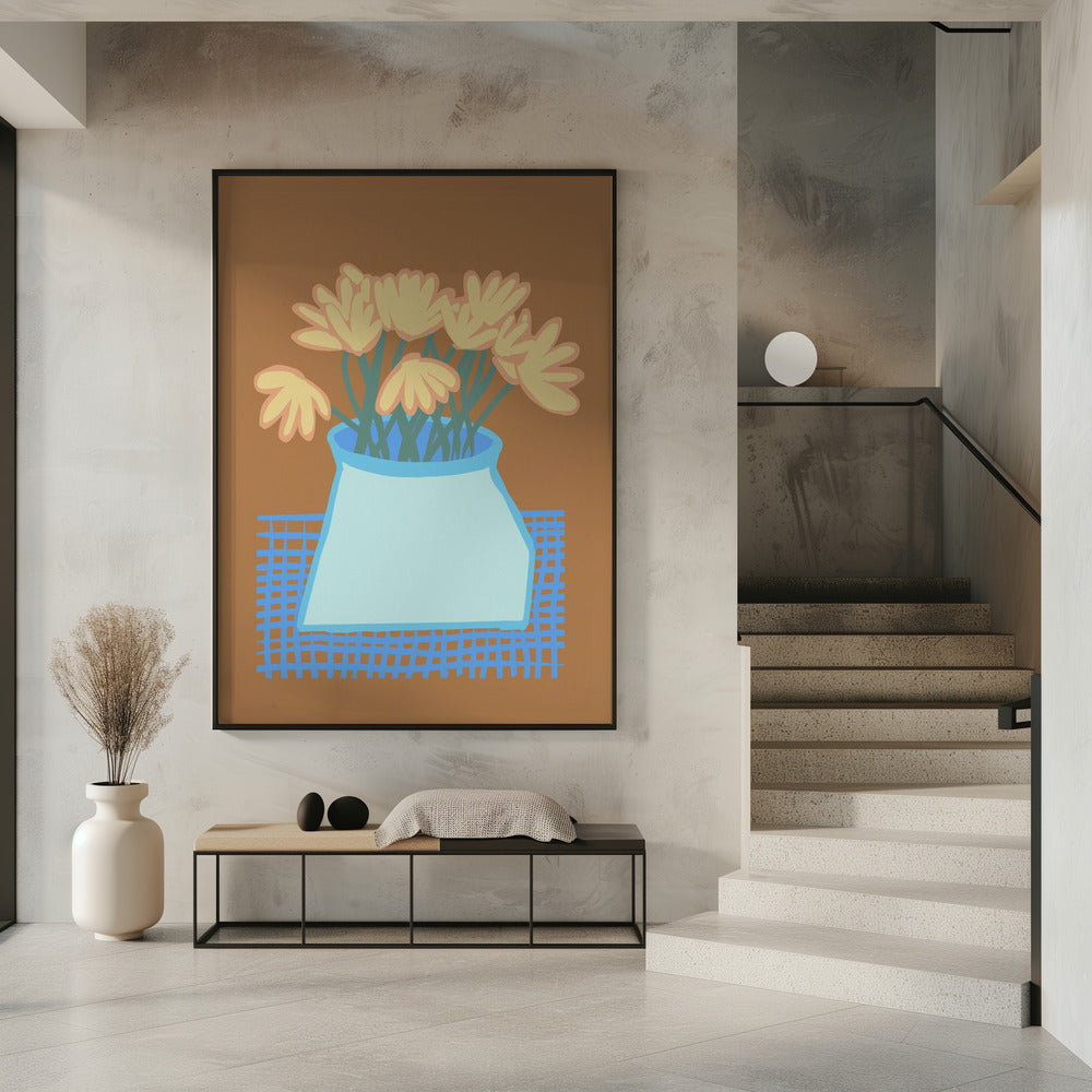 Daisies in vase | Poster