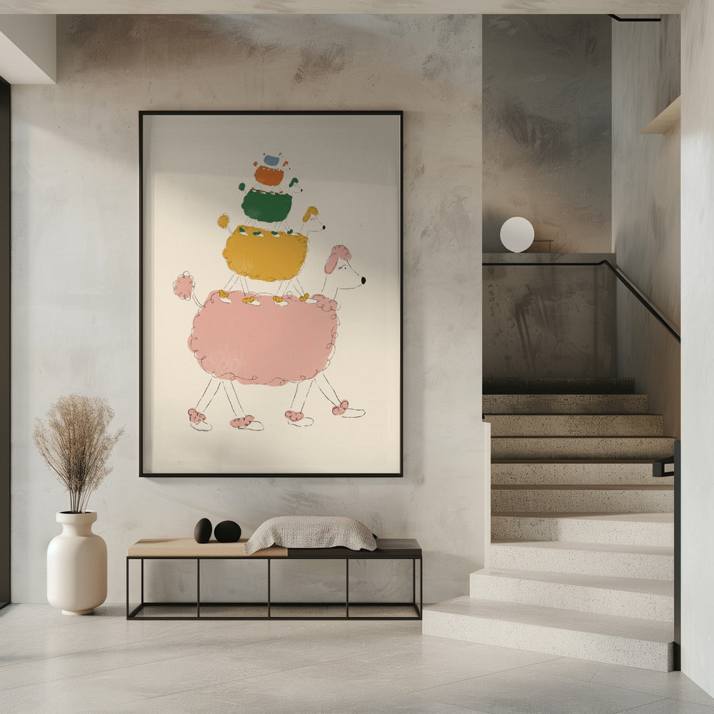 Poodle Pyramid | Poster