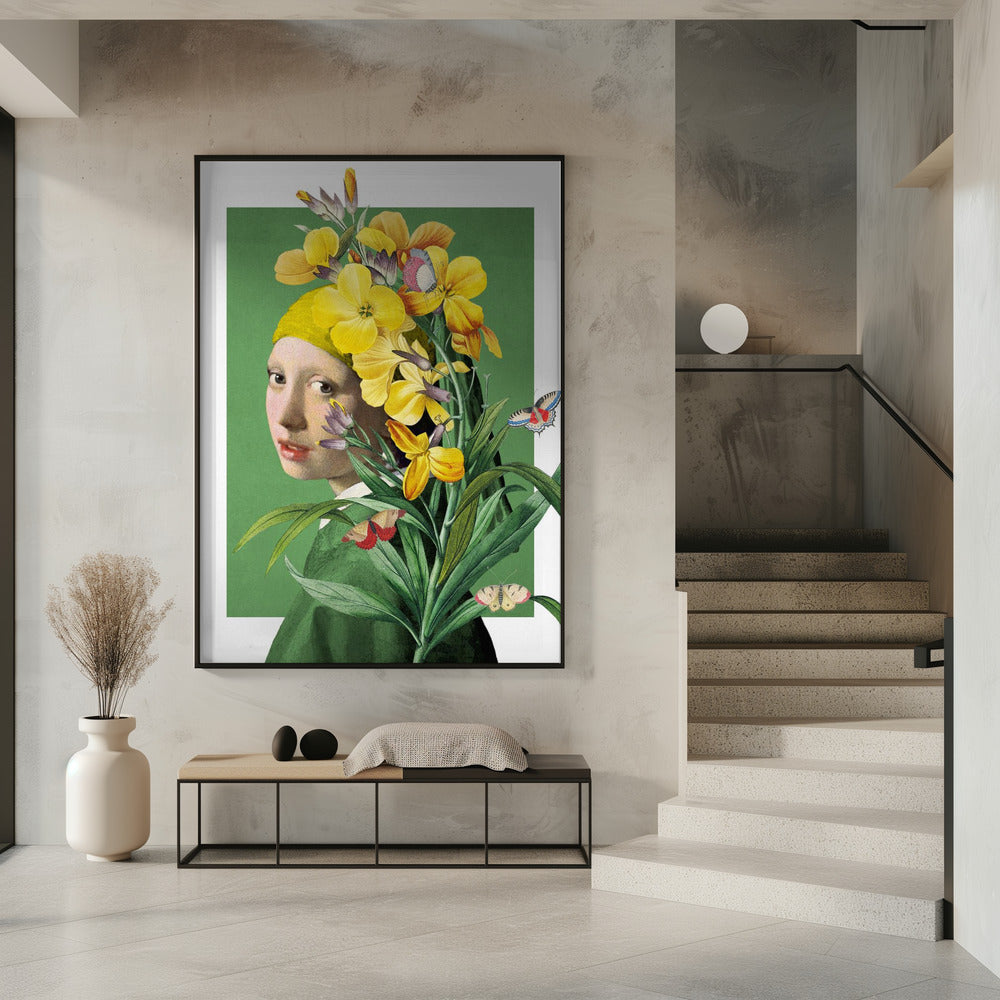 Girl With Pearl Earring the Springtime Edition | Poster
