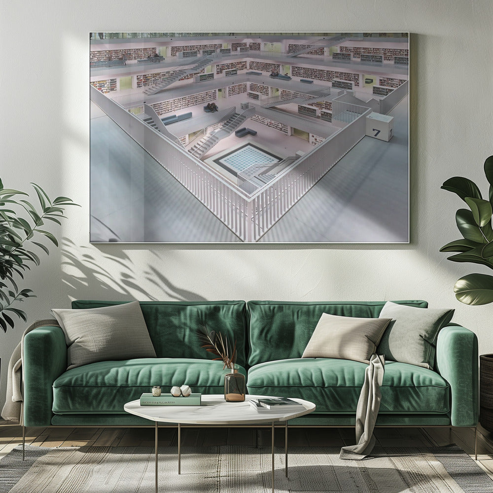 Stadtbibliothek Stuttgart inner space I | Canvas