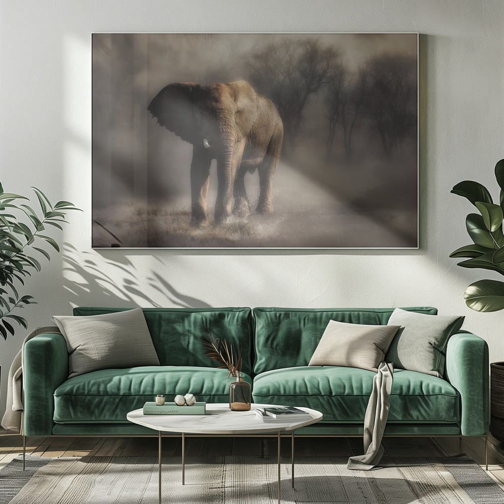 “....elephant drinking water...’ | Canvas
