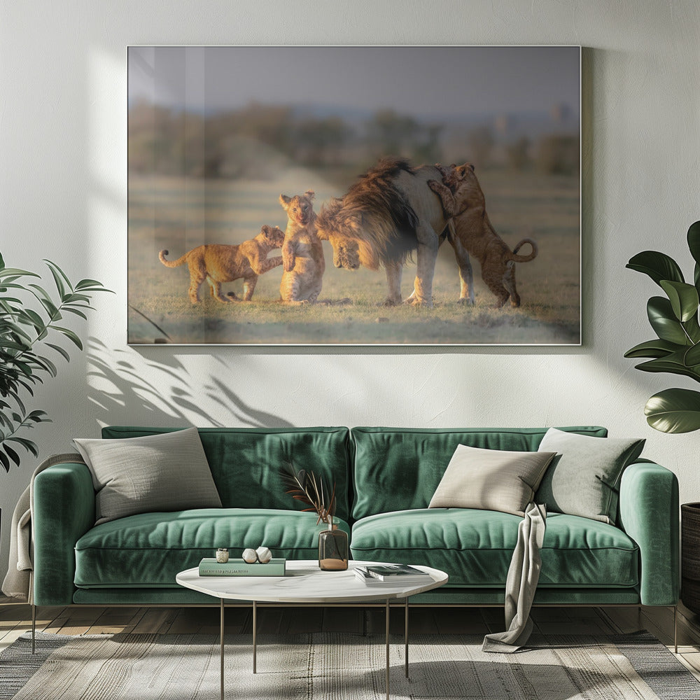 Dad and kids | Canvas