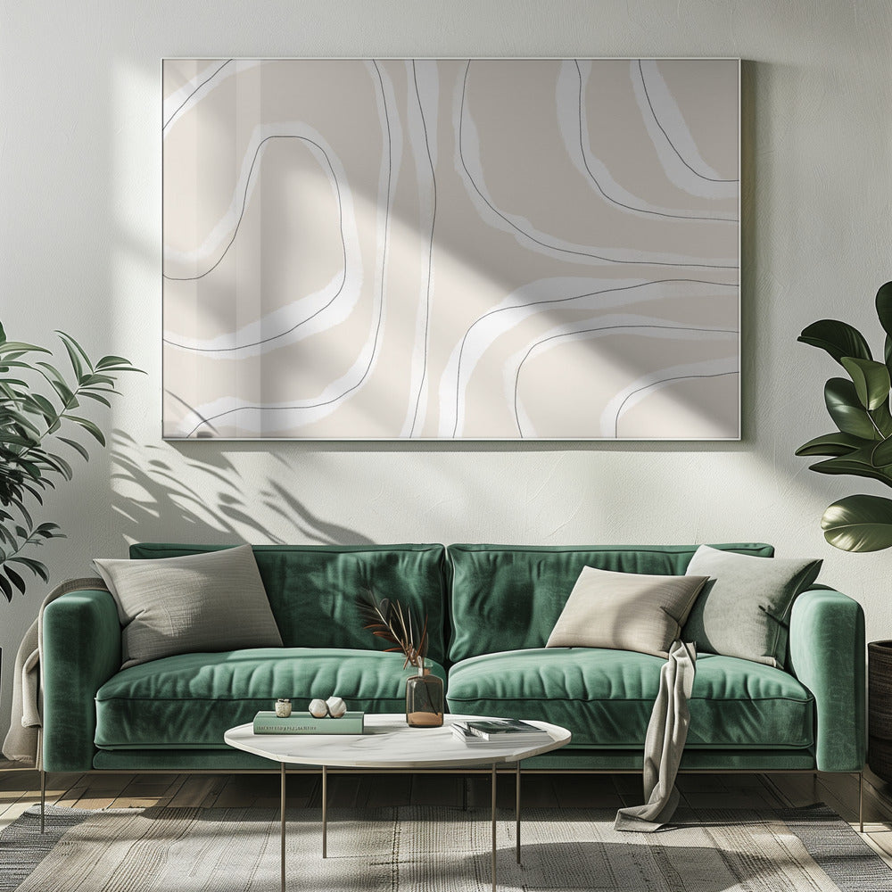 Gentle Strata Lines | Canvas