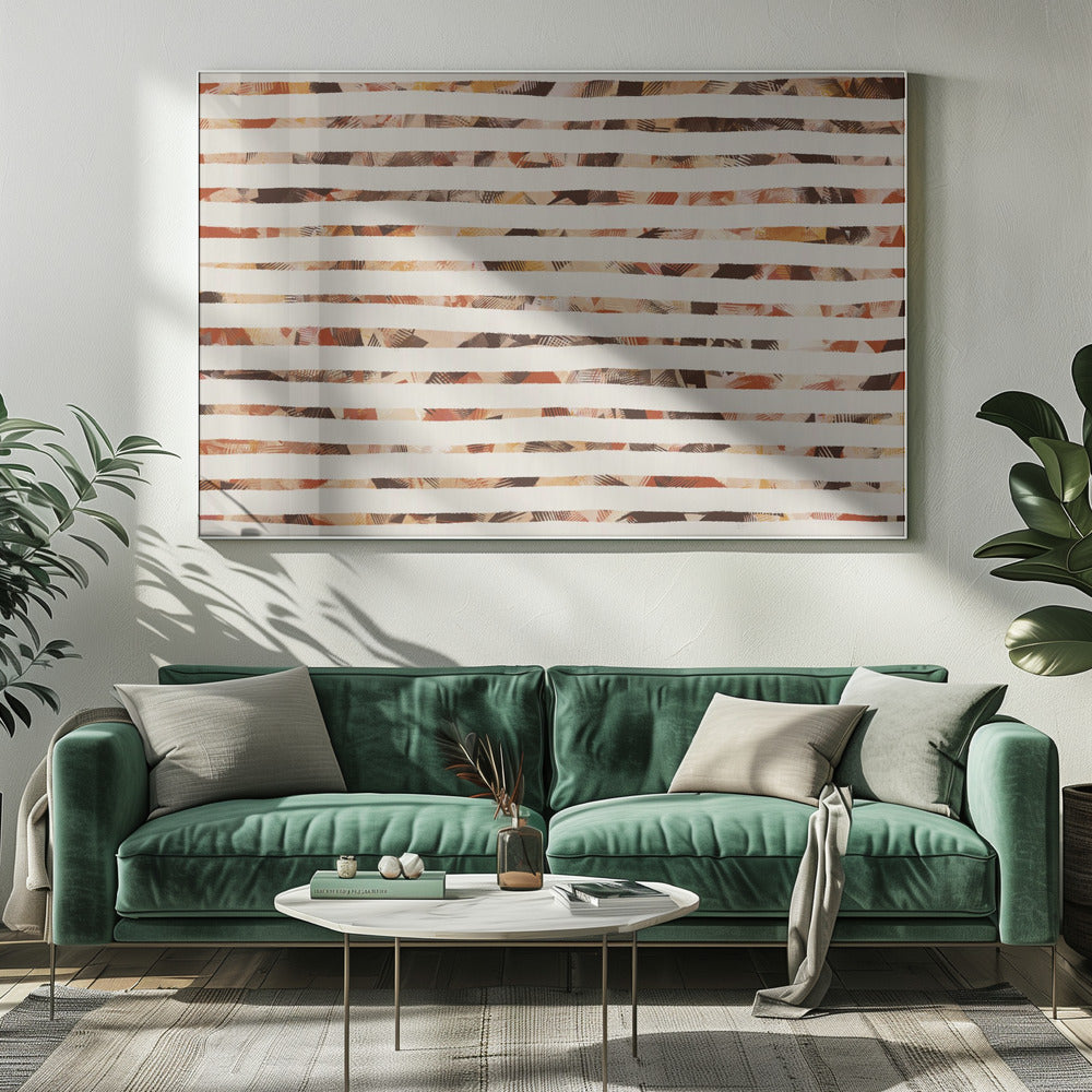 Stripes of Earthy Warmth | Canvas
