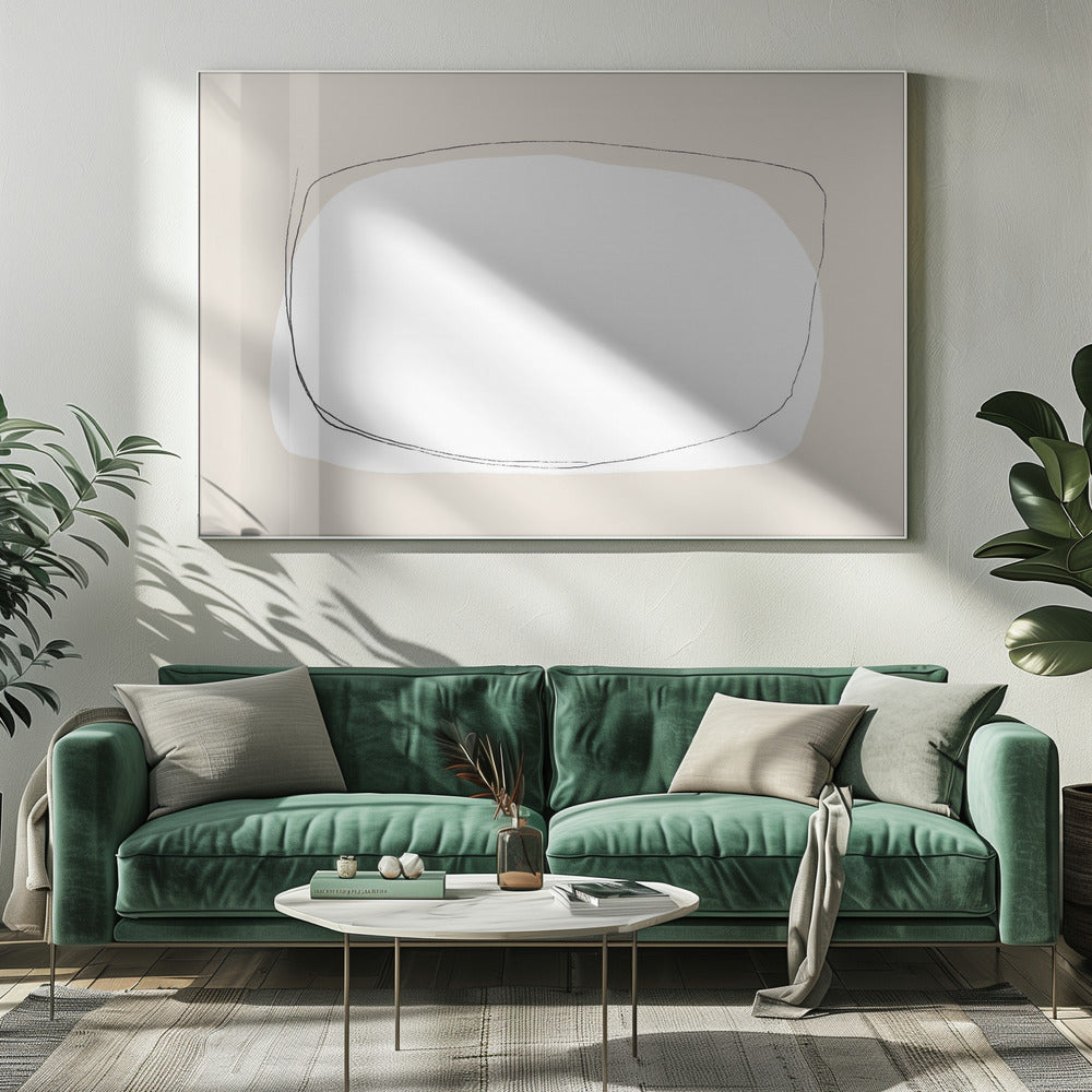 Irregular Overlapping Shapes In Neutral Tones | Canvas