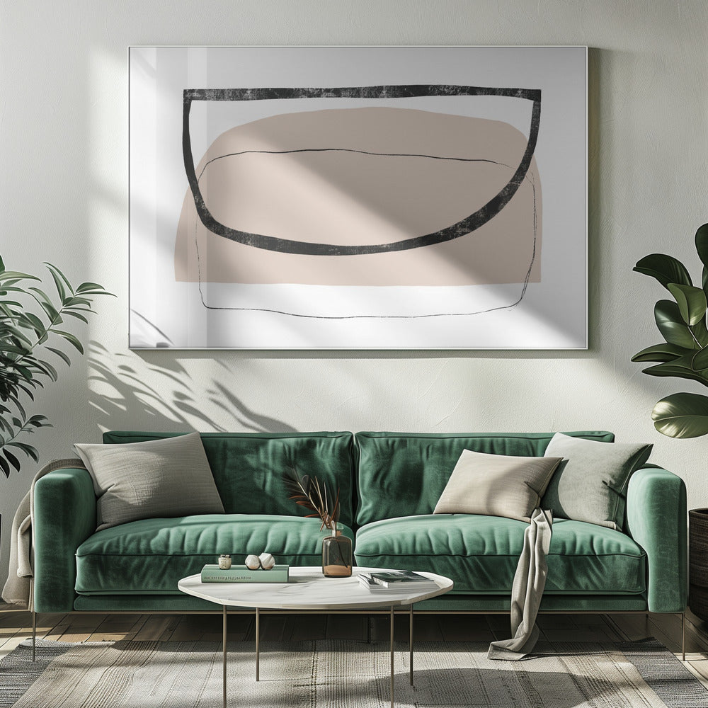 Geometric Shapes And Neutral Tones | Canvas