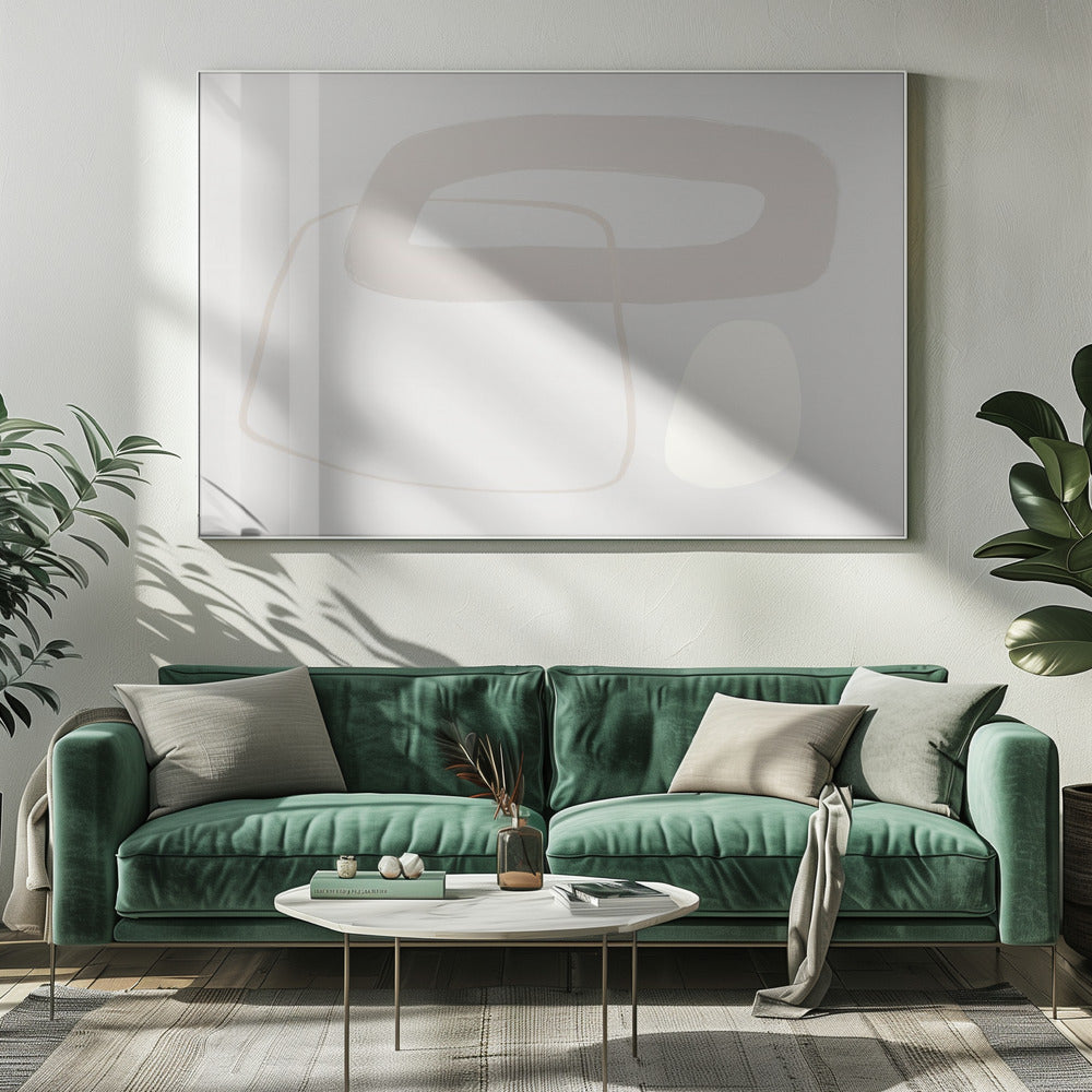 Soft Geometric Shapes And Muted Neutral Tones | Canvas