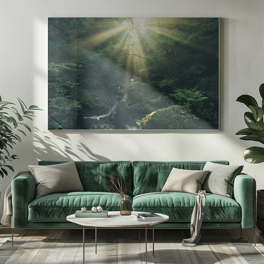 Green Rays | Canvas
