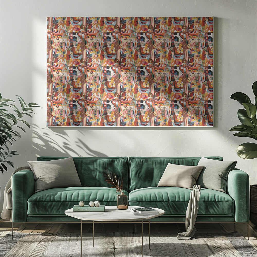 Vibrant Mosaic Flow | Canvas