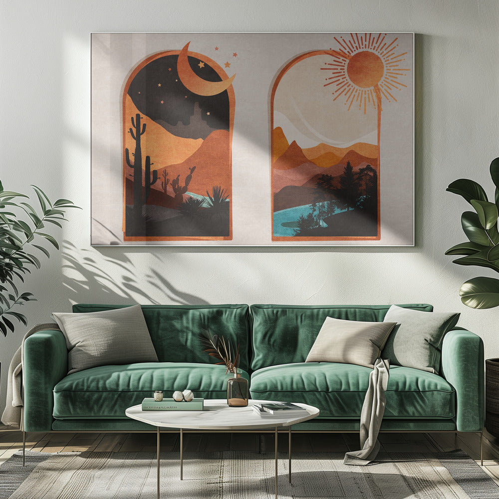 Desert's Dawn & Dusk | Canvas