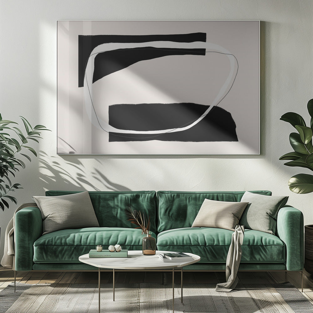 Monochrome Flow | Canvas