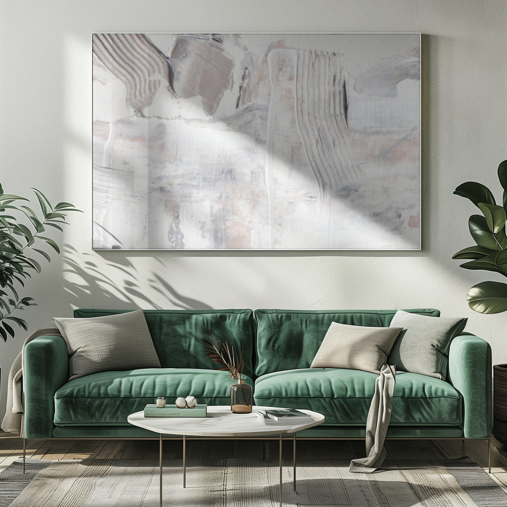 Textured Brushstrokes and Layered Neutral Tones | Canvas