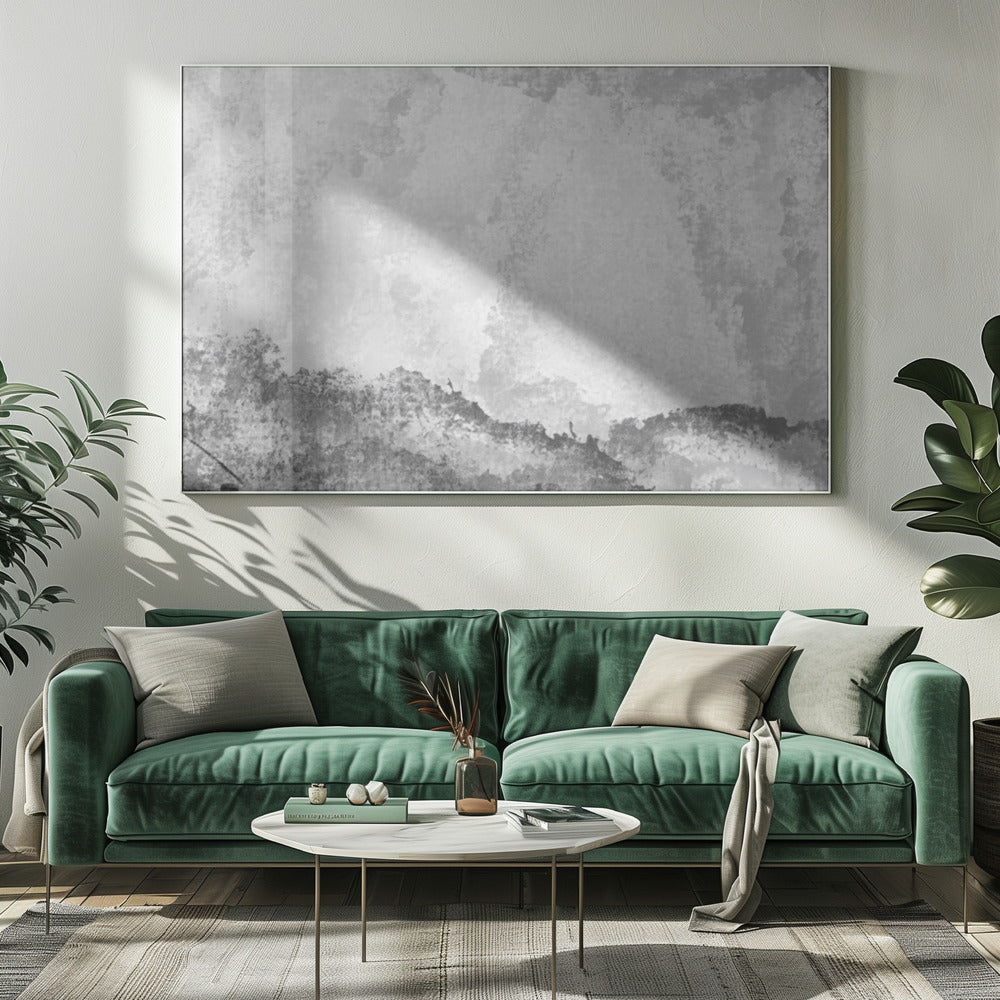 Grayscale Mountains | Canvas