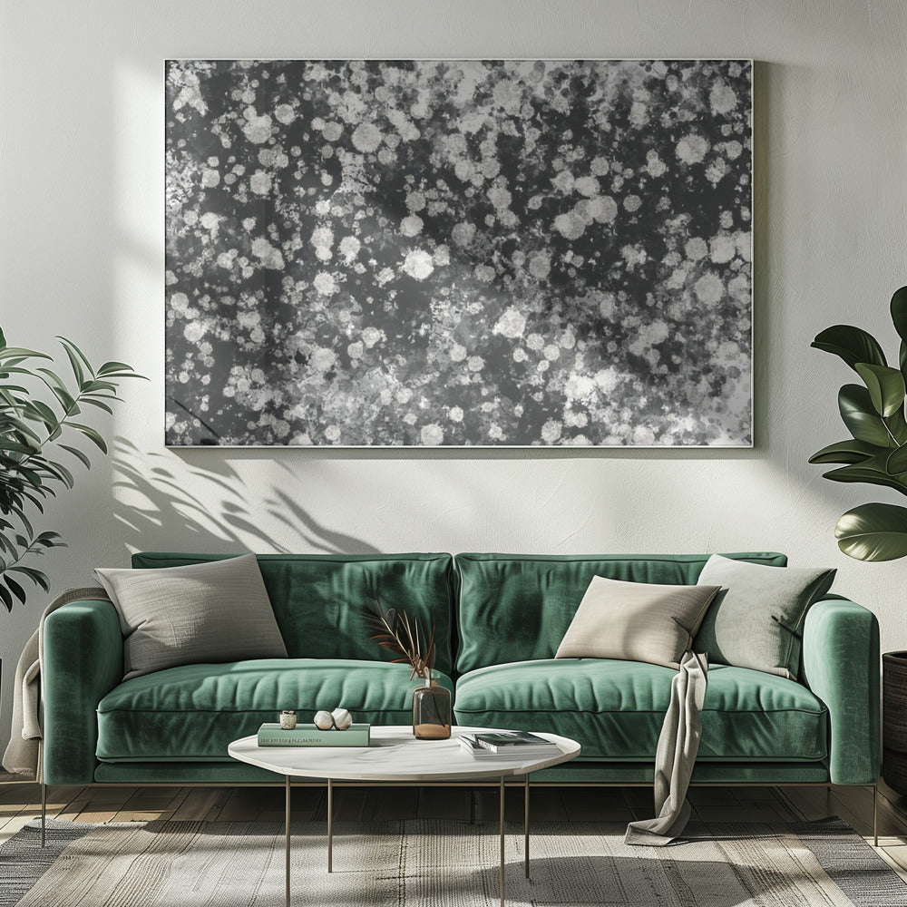 Dynamic Black and White Mystic Dots | Canvas
