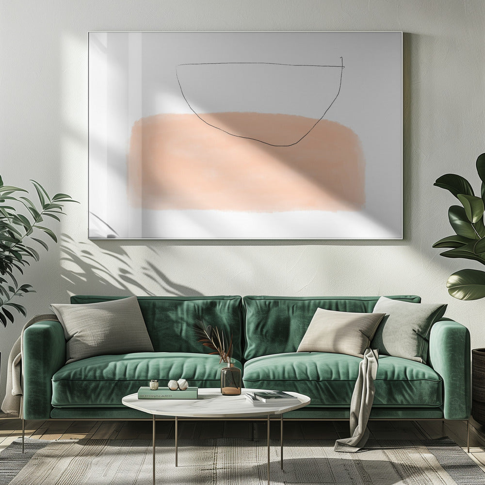 Bowl on Peach Canvas | Canvas