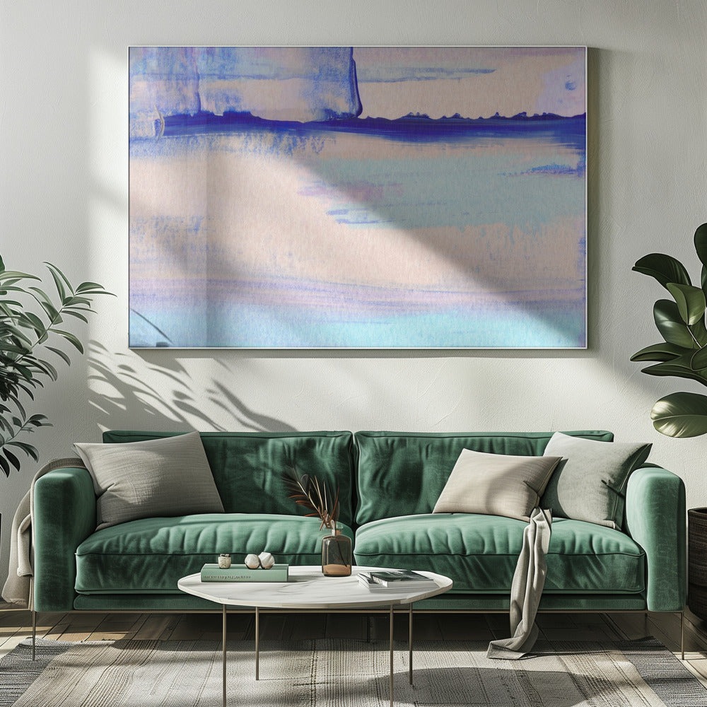 Pastel Colors Blended With Vibrant Blues | Canvas