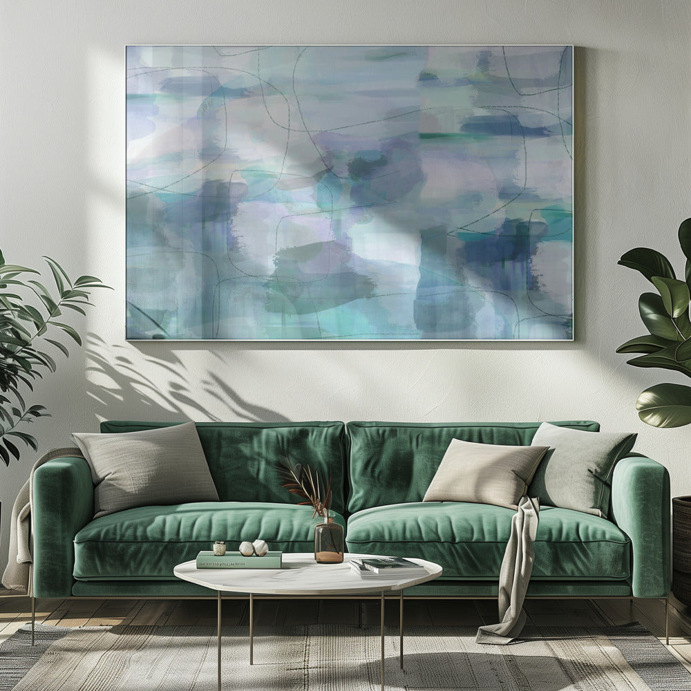 Aquarelle Blues 2 | Canvas