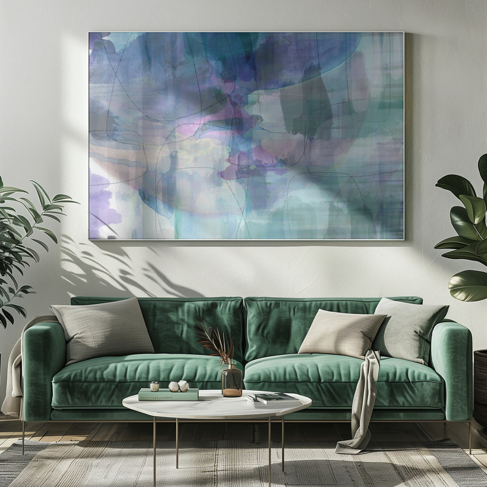 Aquarelle Blues 1 | Canvas