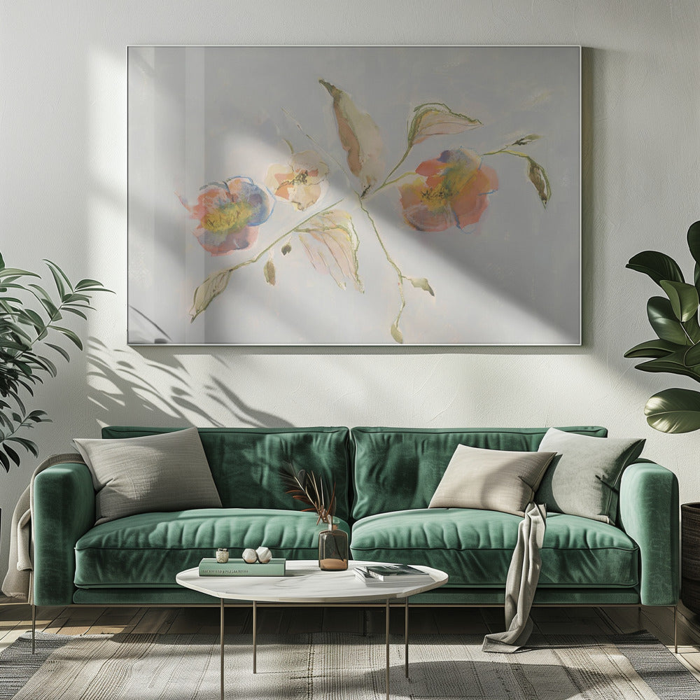 Elegant Antique Flowers 01 | Canvas