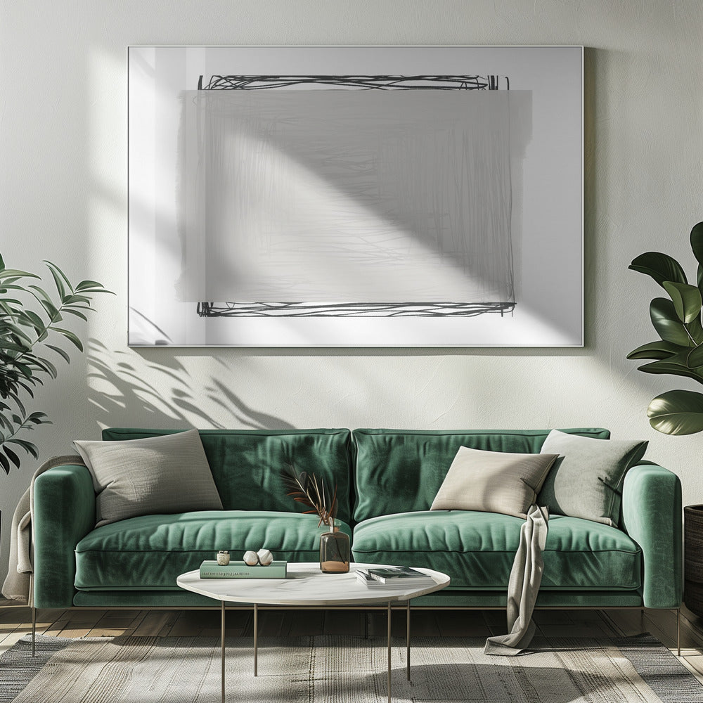 Scribbled Serenity | Canvas