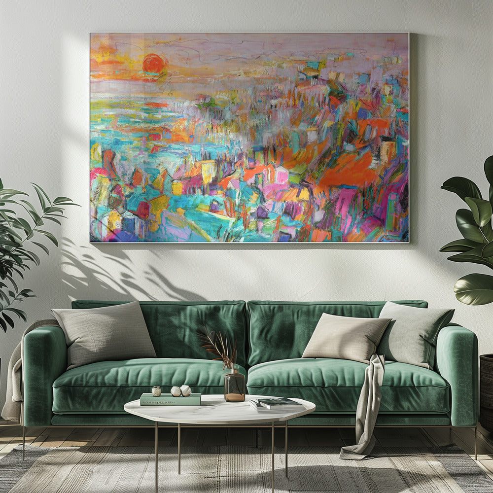 Island in the Setting Sun | Canvas