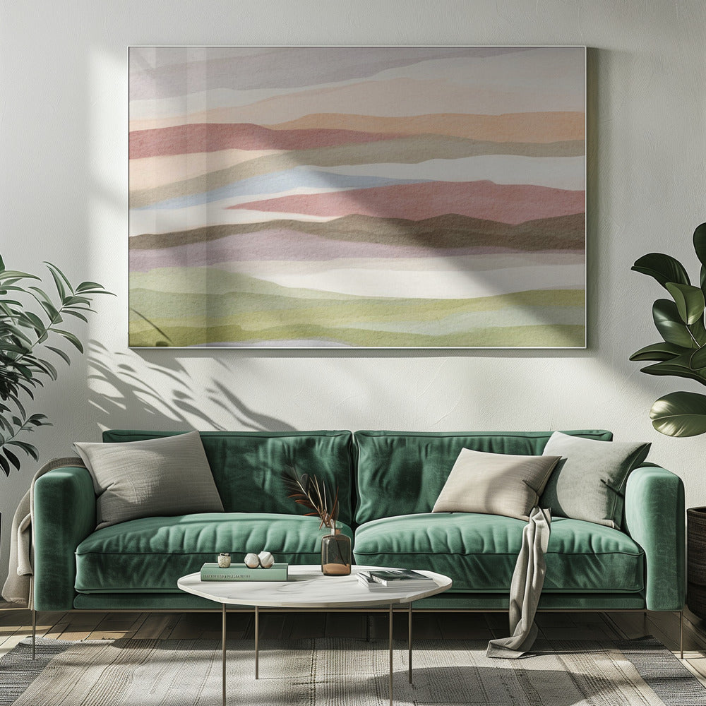 Abstract watercolor landscape | Canvas