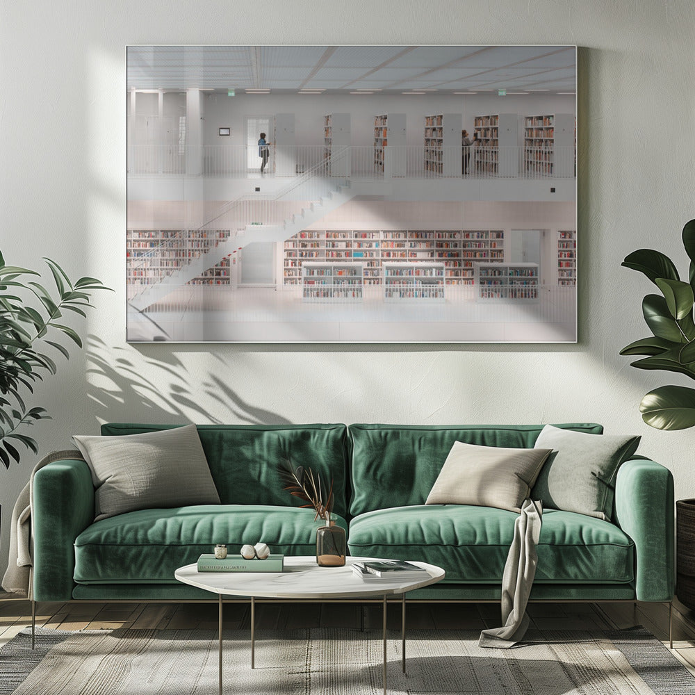 in the library, 2014 | Canvas