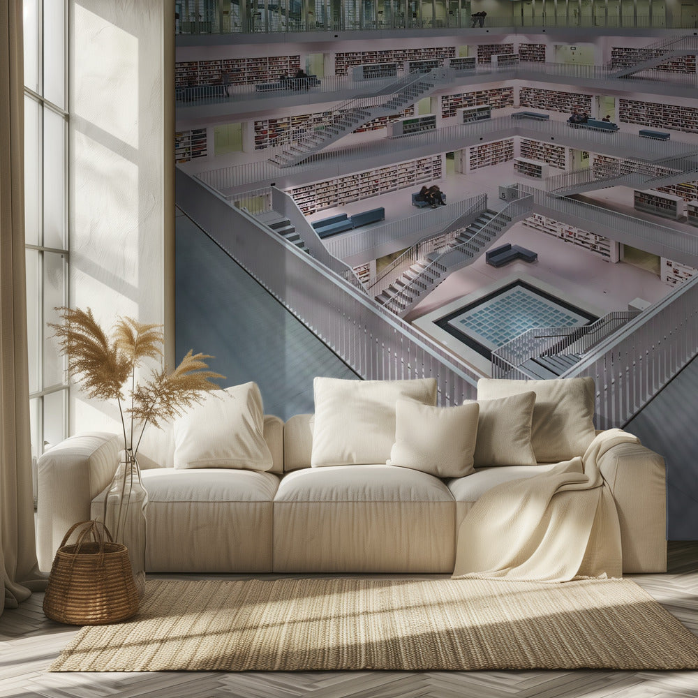 Stadtbibliothek Stuttgart inner space I | Wallpaper