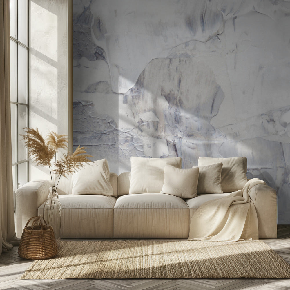 White and Gray Brushstrokes | Wallpaper