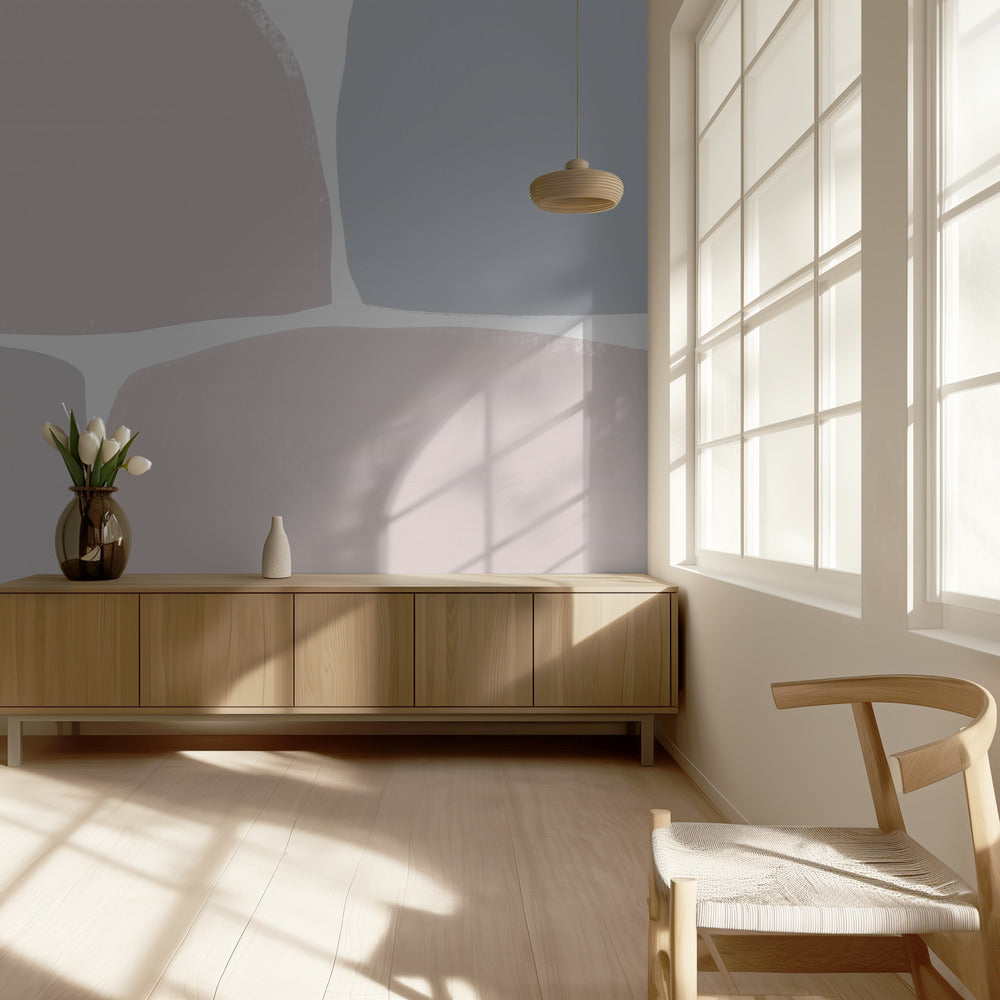 Pastel Tones with Geometric Shapes | Wallpaper