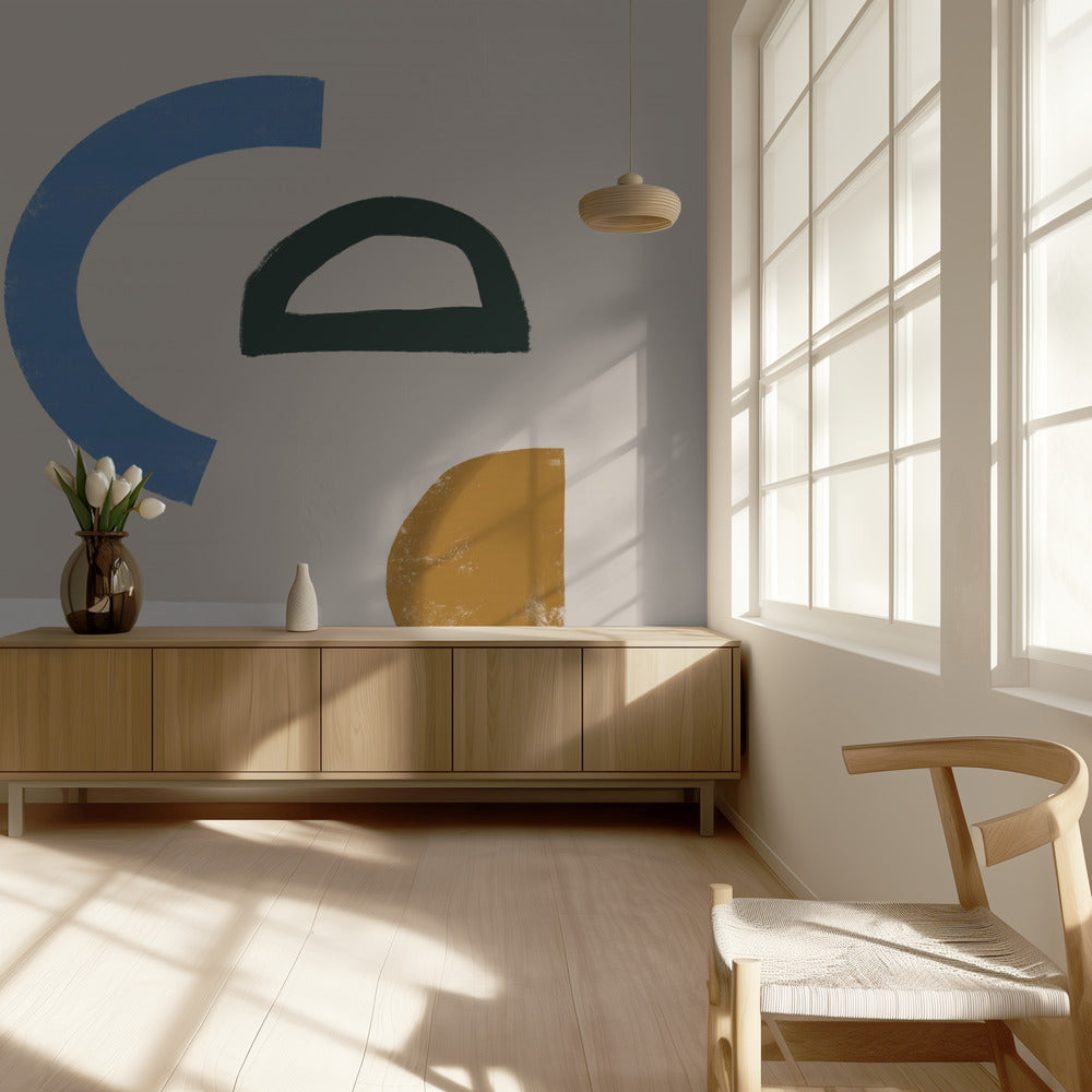 Minimalist Shapes in Muted Colors | Wallpaper