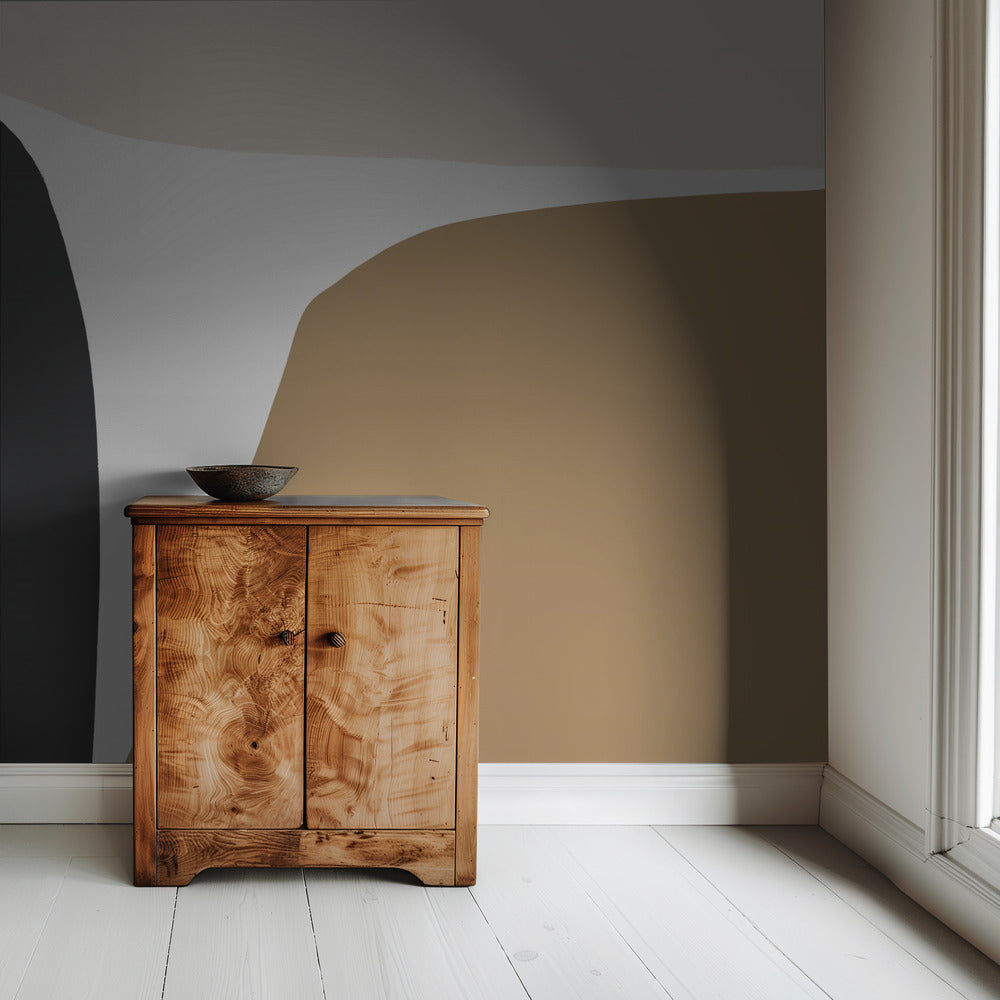 Geometric Shapes in Neutral Tones | Wallpaper