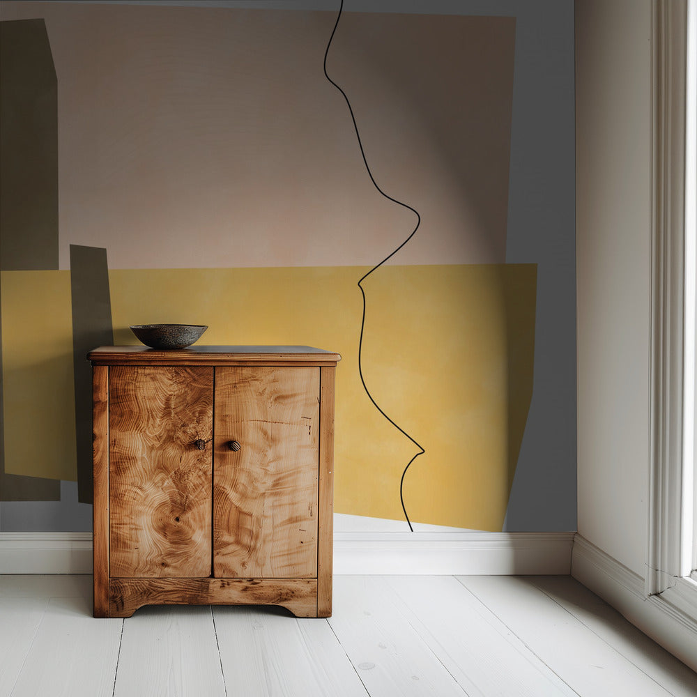 Geometric Shapes In Earthy Tones | Wallpaper
