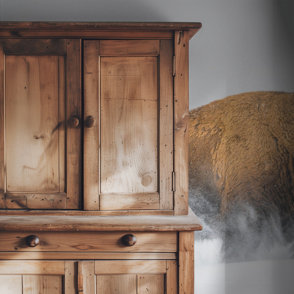 Bison in the Snow | Wallpaper