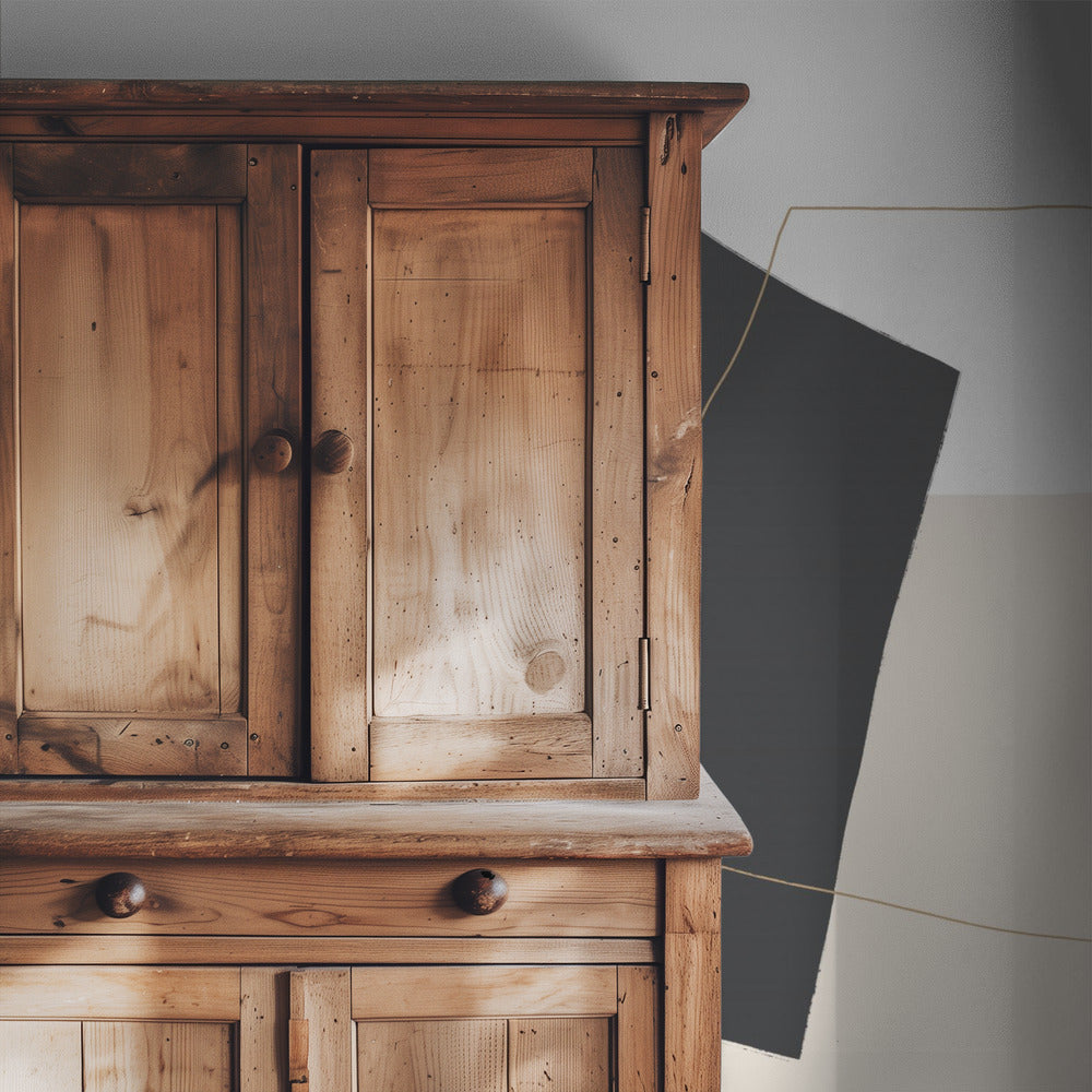 Geometric Shapes and Simple Lines in Neutral Tones | Wallpaper