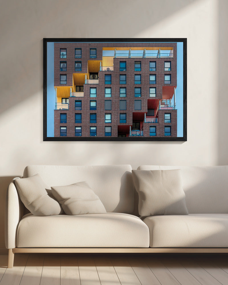 Yellow-red in wall | Canvas
