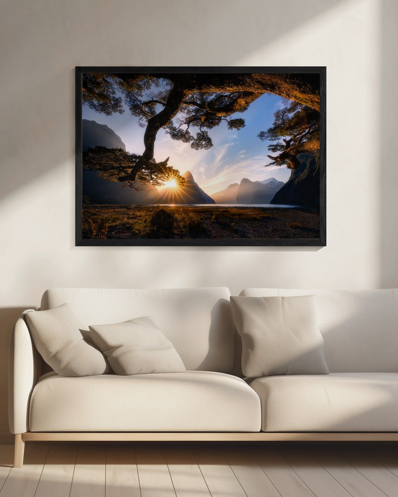 Sunny Day in Milford Sound | Canvas