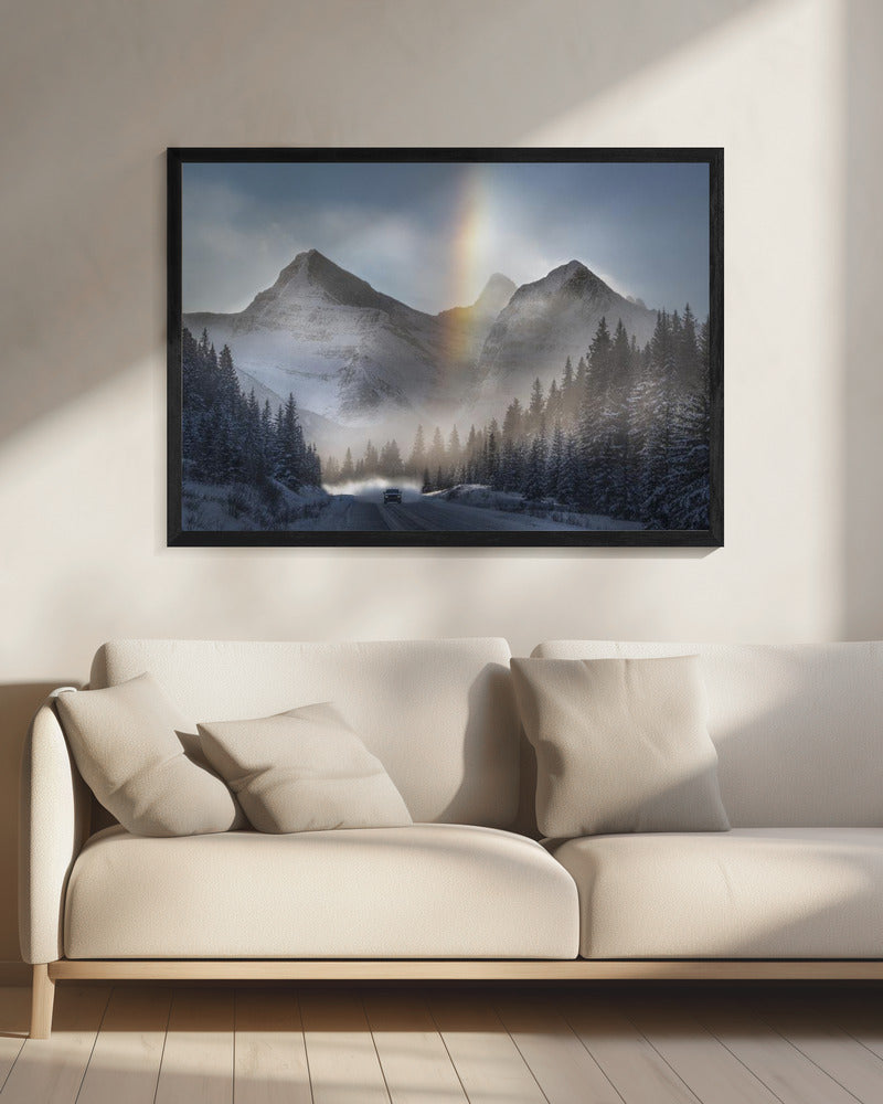 Riding Under Frozen Rainbow | Canvas