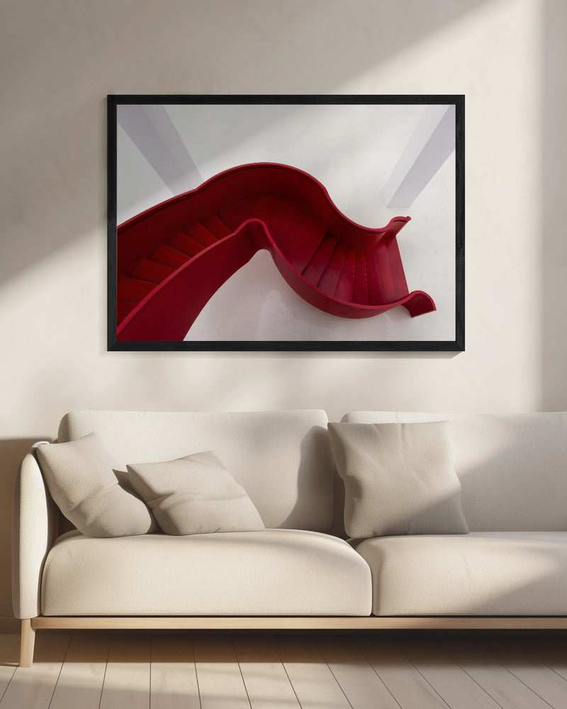 Red stairs | Canvas