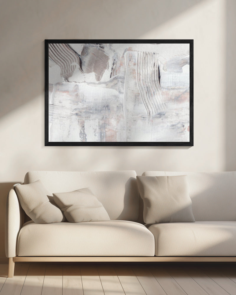 Textured Brushstrokes and Layered Neutral Tones | Canvas