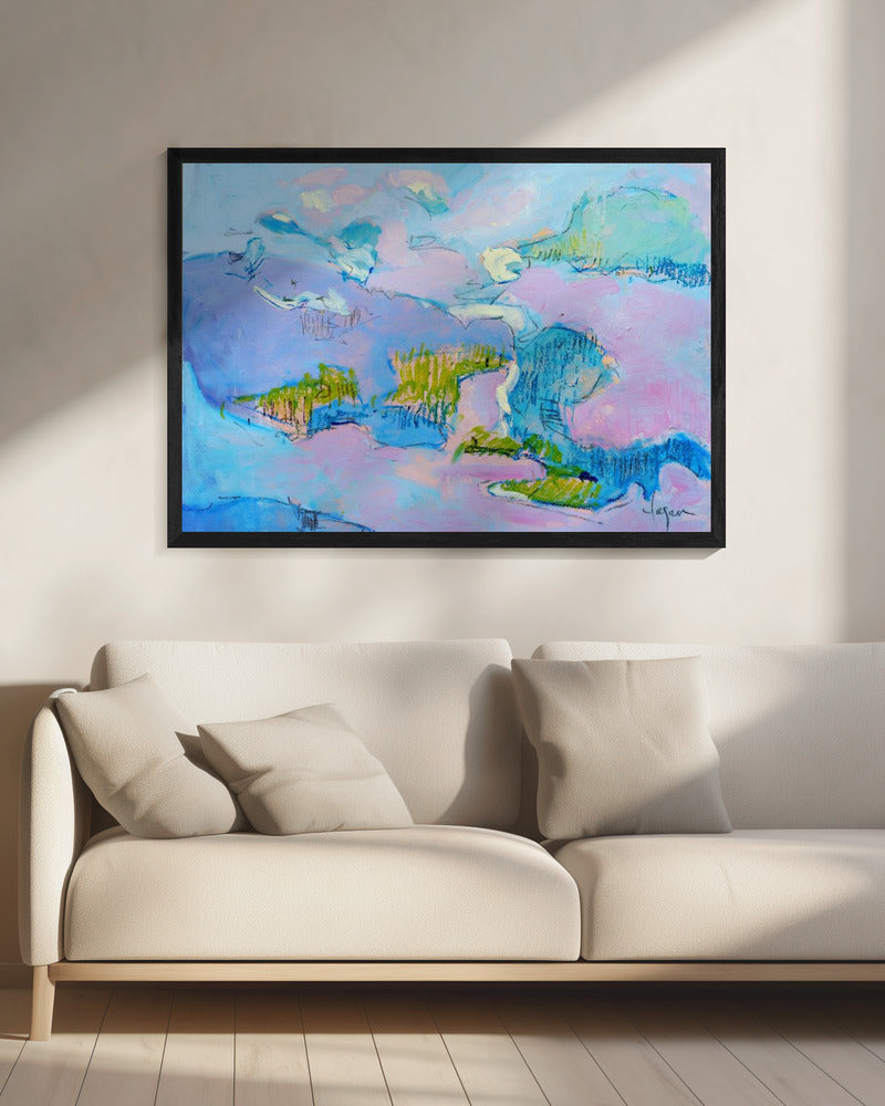 Abstract Pink Landscape | Canvas