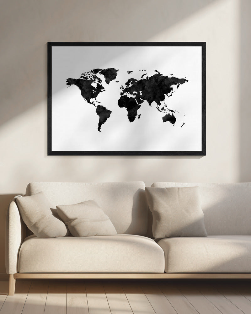 Inked World Map | Canvas