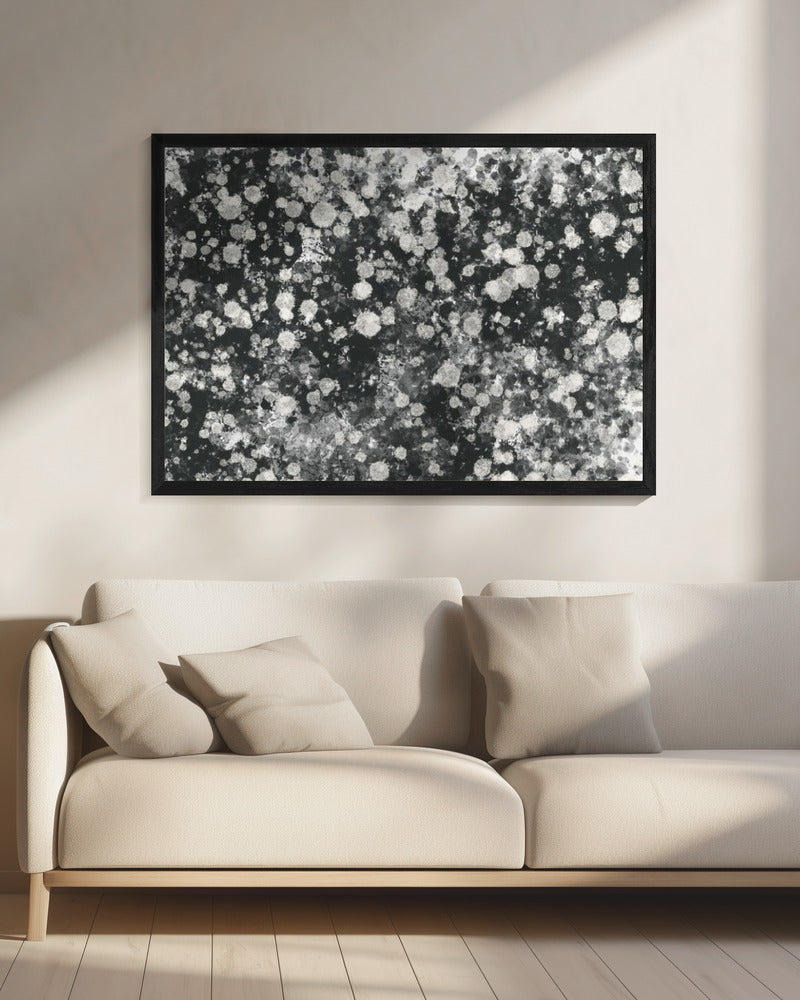 Dynamic Black and White Mystic Dots | Canvas