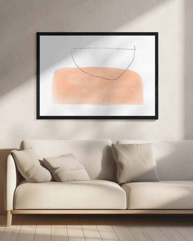 Bowl on Peach Canvas | Canvas
