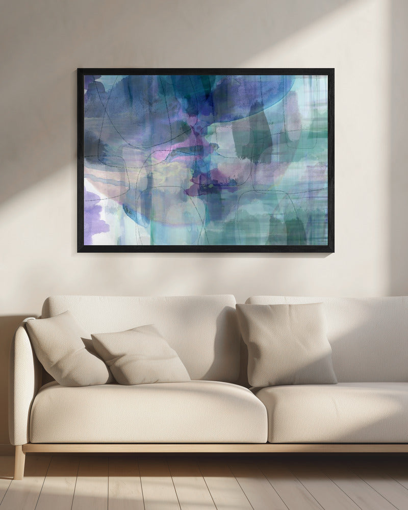 Aquarelle Blues 1 | Canvas