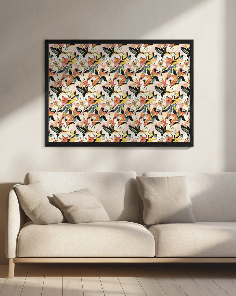 Floral Fusion Bliss | Canvas