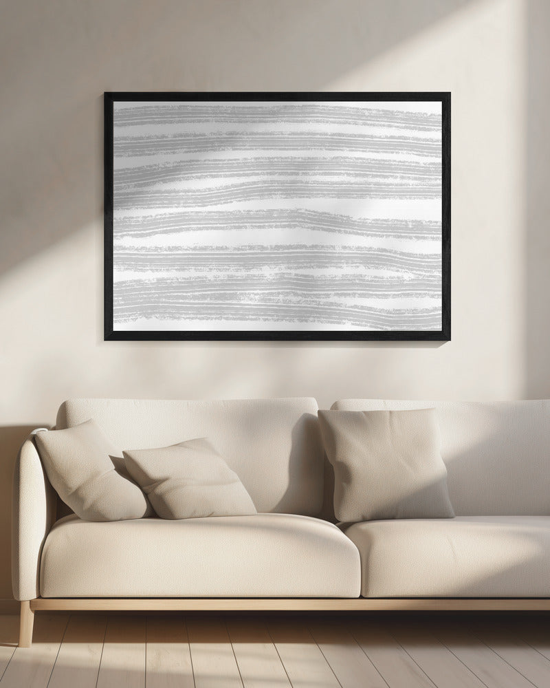 Grey Stripes Artwork | Canvas