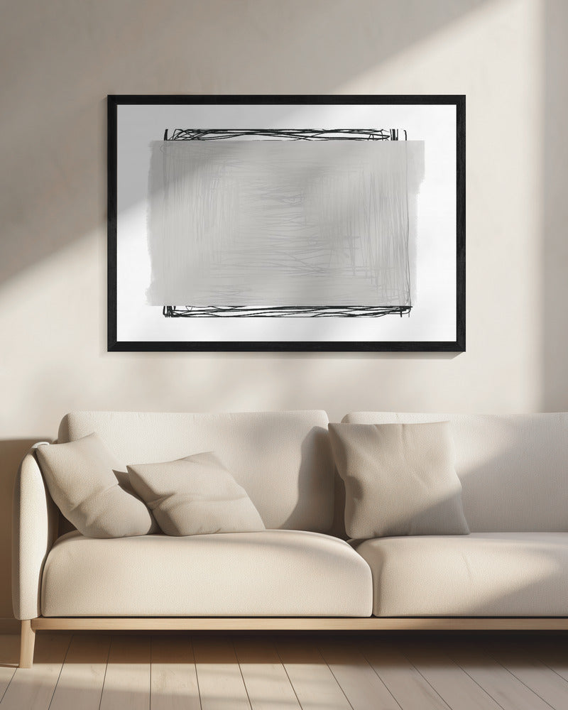 Scribbled Serenity | Canvas