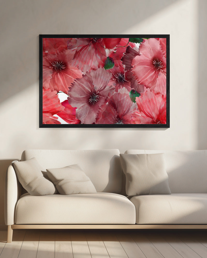 Big Red Flowers 2 | Canvas